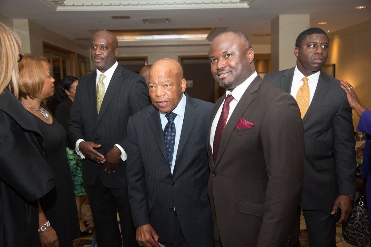 With members of the United States Congress