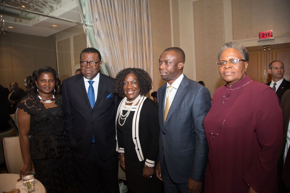 With the President of Namibia