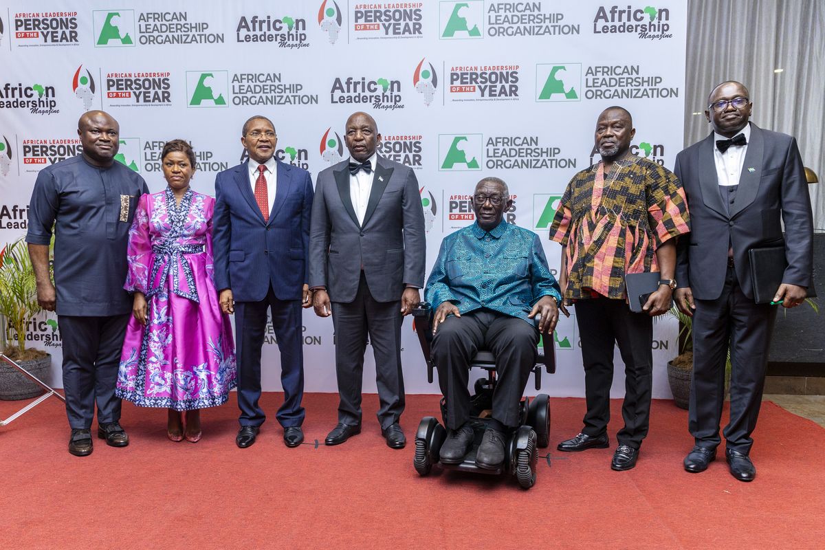 With H.E. John Agyekum Kufuor, H.E. Jakaya Mrisho Kikwete and the Prime Minister of Lesotho