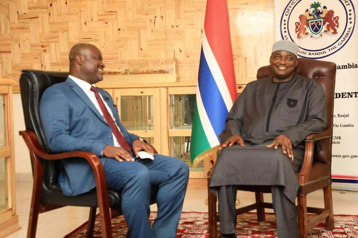 With H.E. Adama Barrow