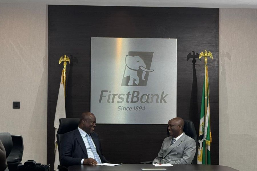 Dr. Ken Giami with the Group CEO of First Bank of Nigeria